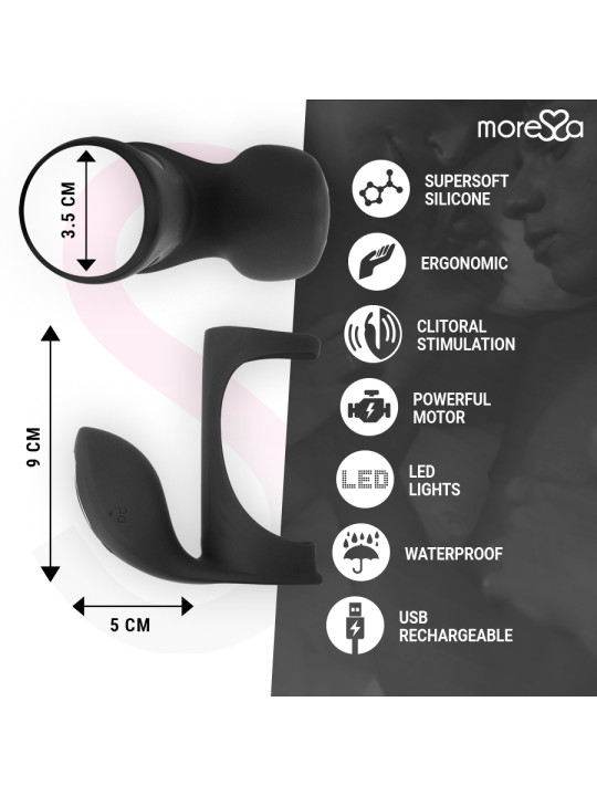 ANILLO VIBRADOR BRANDON CON FUNDA SILICONA PREMIUM DE LA MARCA MORESSA