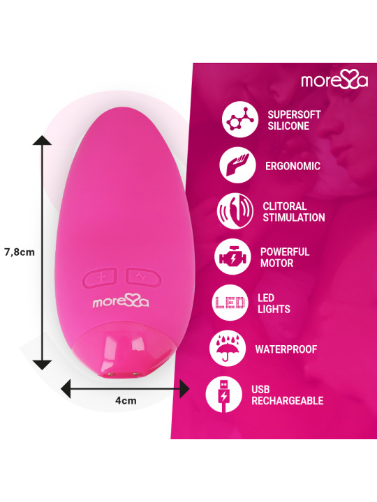 VIBRADOR BLOSSOM SILICONA MÉDICA 6 MODOS RECARGABLE DE LA MARCA MORESSA