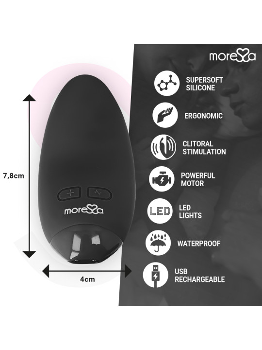 BLOSSOM VIBRADOR SILICONA MÉDICA 6 MODOS RECARGABLE DE LA MARCA MORESSA