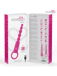 VIBRADOR ANAL CONTROL REMOTO RONIE SILICONA ROSA DE LA MARCA MORESSA