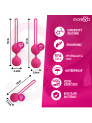 BOLAS CHINAS OSIAN SILICONA SUAVE ENTRENAMIENTO PÉLVICO DE LA MARCA MORESSA