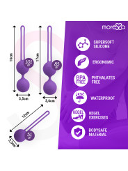 BOLAS CHINAS OSIAN SET SILICONA SUAVE ENTRENAMIENTO PÉLVICO DE LA MARCA MORESSA