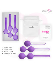 BOLAS CHINAS OSIAN SET SILICONA SUAVE ENTRENAMIENTO PÉLVICO DE LA MARCA MORESSA