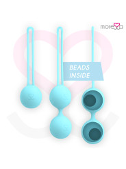 BOLAS CHINAS SILICONA TURQUESA OSIAN SET PREMIUM DE LA MARCA MORESSA