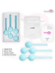 BOLAS CHINAS SILICONA TURQUESA OSIAN SET PREMIUM DE LA MARCA MORESSA