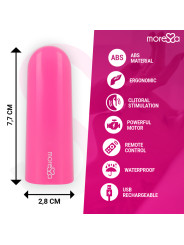 VIBRADOR CONTROL REMOTO NIX ROSA SILENCIOSO Y RECARGABLE DE LA MARCA MORESSA