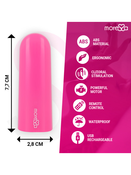 VIBRADOR CONTROL REMOTO NIX ROSA SILENCIOSO Y RECARGABLE DE LA MARCA MORESSA