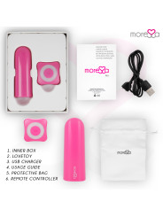 VIBRADOR CONTROL REMOTO NIX ROSA SILENCIOSO Y RECARGABLE DE LA MARCA MORESSA