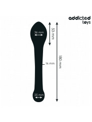 ESTIMULADOR ANAL DOBLE SILICONA 18CM PLENITUD SEGURA DE LA MARCA ADDICTED TOYS