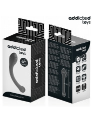ESTIMULADOR ANAL DOBLE SILICONA 18CM PLENITUD SEGURA DE LA MARCA ADDICTED TOYS