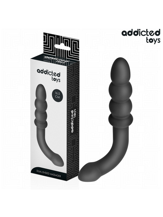 MASAJEADOR ANAL DOBLE BOLAS PROGRESIVAS SILICONA DE LA MARCA ADDICTED TOYS