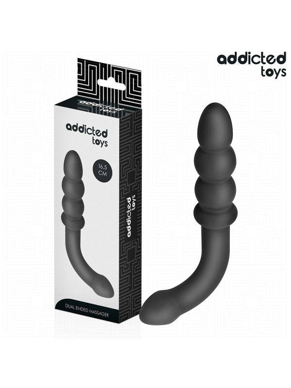 MASAJEADOR ANAL DOBLE BOLAS PROGRESIVAS SILICONA DE LA MARCA ADDICTED TOYS