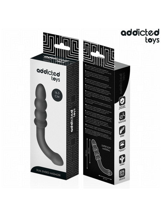 MASAJEADOR ANAL DOBLE BOLAS PROGRESIVAS SILICONA DE LA MARCA ADDICTED TOYS