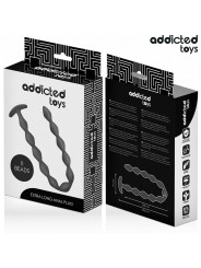 ROSARIO ANAL EXTRA LARGO 27CM SILICONA MÉDICA PLUG PROFUNDO DE LA MARCA ADDICTED TOYS