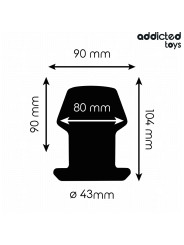 PLUG ANAL HUECO SILICONA TALLA L 10CM ESTIMULACIÓN EXTREMA DE LA MARCA ADDICTED TOYS