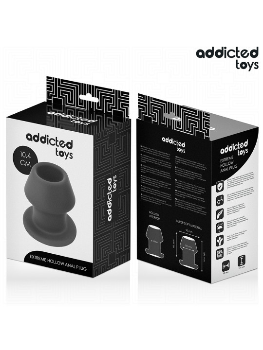 PLUG ANAL HUECO SILICONA TALLA L 10CM ESTIMULACIÓN EXTREMA DE LA MARCA ADDICTED TOYS