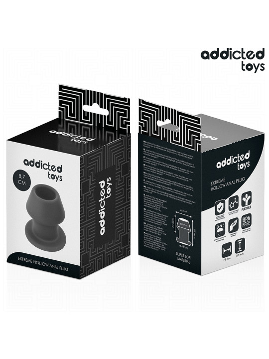 PLUG ANAL HUECO SILICONA 8,7 CM EXPANSIÓN INTENSA SEGURA DE LA MARCA ADDICTED TOYS