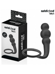 PLUG ANAL SILICONA CON ANILLO ESTIMULACIÓN ADDICTED TOYS DE LA MARCA ADDICTED TOYS