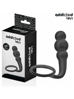 PLUG ANAL SILICONA CON ANILLO ESTIMULACIÓN ADDICTED TOYS DE LA MARCA ADDICTED TOYS