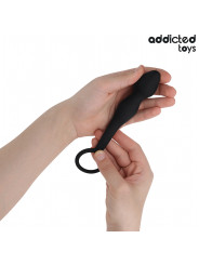 PLUG ANAL CON ANILLO TESTICULAR SILICONA ESTIMULACIÓN DOBLE DE LA MARCA ADDICTED TOYS