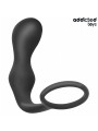 PLUG ANAL SILICONA CON ANILLO TESTICULAR CONTROL TOTAL DE LA MARCA ADDICTED TOYS