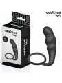 PLUG ANAL SILICONA CON ANILLO TESTICULAR CONTROL DE LA MARCA ADDICTED TOYS
