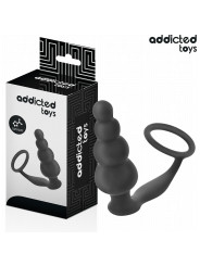 PLUG ANAL CON ANILLO TESTICULAR SILICONA 235MM ADDICTED TOYS DE LA MARCA ADDICTED TOYS