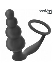 PLUG ANAL CON ANILLO TESTICULAR SILICONA 235MM ADDICTED TOYS DE LA MARCA ADDICTED TOYS