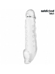 EXTENSOR PENE TRANSPARENTE 27 CM AUMENTO LONGITUD Y GROSOR DE LA MARCA ADDICTED TOYS