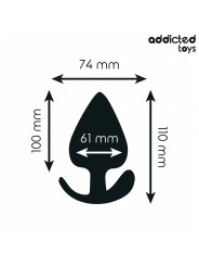 PLUG ANAL SILICONA XXL 11CM EXPANSIÓN INTENSA PLACER DE LA MARCA ADDICTED TOYS
