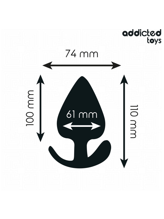 PLUG ANAL SILICONA XXL 11CM EXPANSIÓN INTENSA PLACER DE LA MARCA ADDICTED TOYS