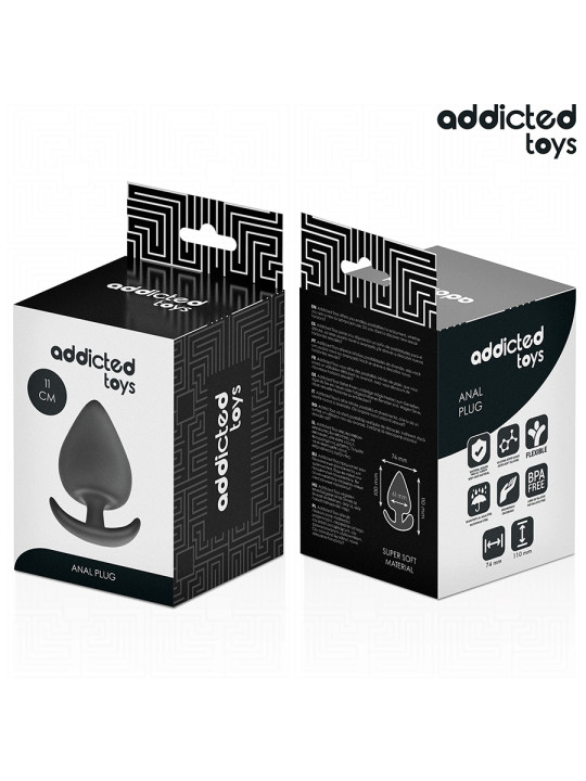 PLUG ANAL SILICONA XXL 11CM EXPANSIÓN INTENSA PLACER DE LA MARCA ADDICTED TOYS