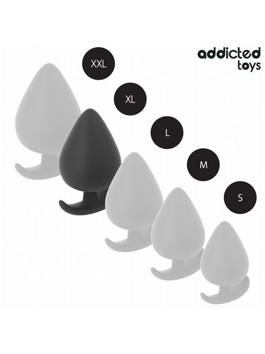 PLUG ANAL XL SILICONA 9.5 CM EXPANSIÓN INTENSA DE LA MARCA ADDICTED TOYS