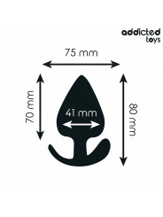 PLUG ANAL SILICONA TALLA L 8 CM ESTIMULACIÓN SEGURA DE LA MARCA ADDICTED TOYS