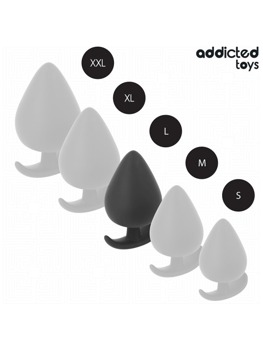 PLUG ANAL SILICONA TALLA L 8 CM ESTIMULACIÓN SEGURA DE LA MARCA ADDICTED TOYS
