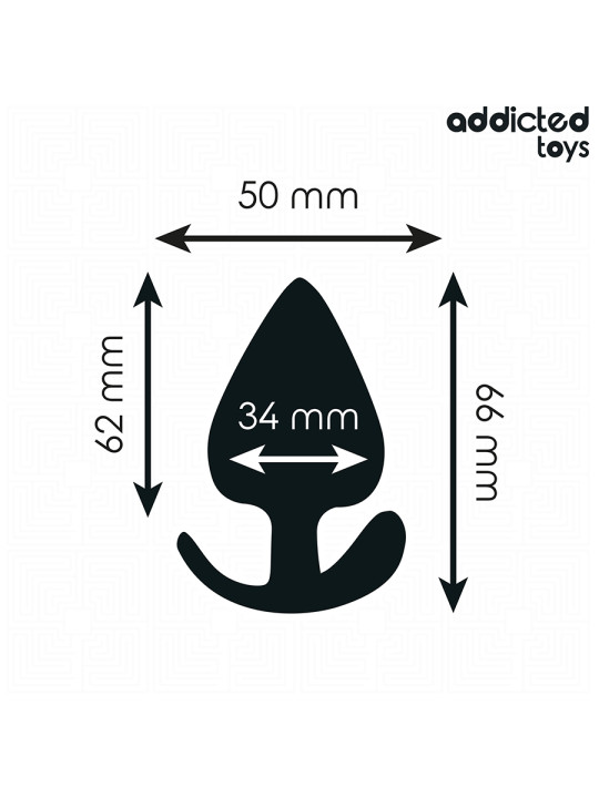 PLUG ANAL SILICONA MÉDICA TALLA MEDIANA ADDICTED TOYS DE LA MARCA ADDICTED TOYS
