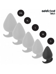 PLUG ANAL SILICONA SUAVE TALLA PEQUEÑA ERGONÓMICO DE LA MARCA ADDICTED TOYS