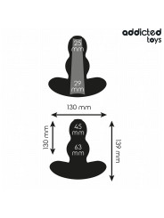 PLUG ANAL HUECO SILICONA XL ESTIMULACIÓN PROFUNDA DE LA MARCA ADDICTED TOYS