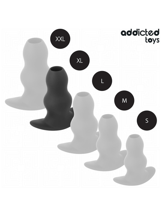 PLUG ANAL HUECO SILICONA XL ESTIMULACIÓN PROFUNDA DE LA MARCA ADDICTED TOYS