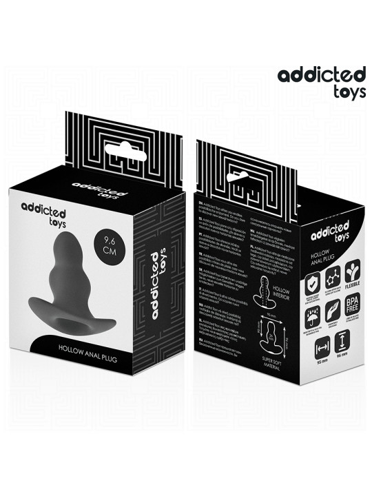 PLUG ANAL HUECO SILICONA M EXPANSIÓN CONTROLADA 9.6CM DE LA MARCA ADDICTED TOYS