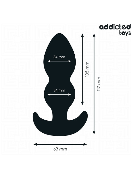 PLUG ANAL SILICONA TALLA L EXPANSIÓN PROGRESIVA 11CM DE LA MARCA ADDICTED TOYS