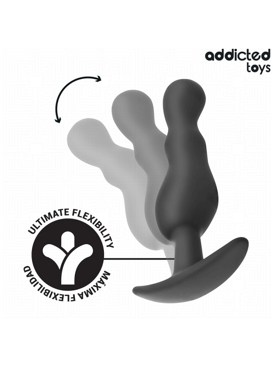 SET 3 PLUGS ANALES SILICONA PROGRESIVO ADDICTED TOYS DE LA MARCA ADDICTED TOYS