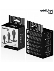 SET 3 PLUGS ANALES SILICONA PROGRESIVO ADICTED TOYS DE LA MARCA ADDICTED TOYS
