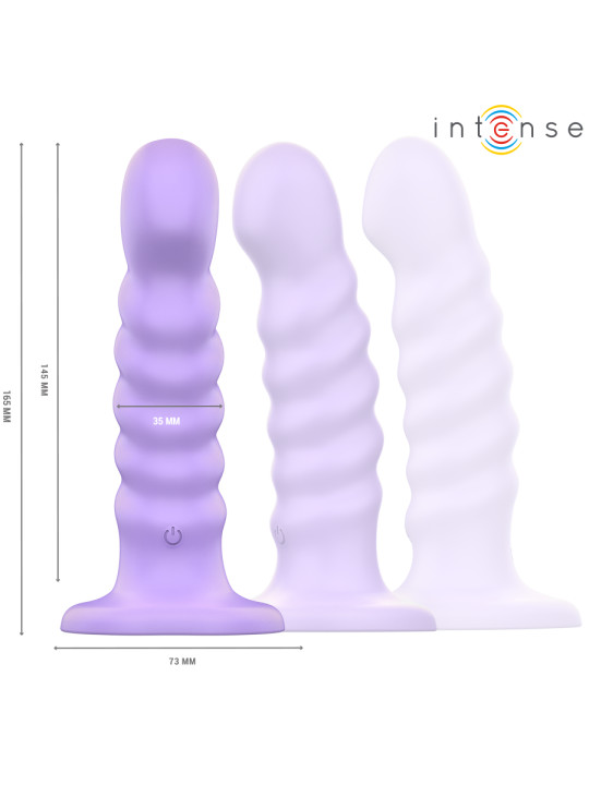 VIBRADOR BRENDA 10 VIBRACIONES CONTROL REMOTO MORADO DE LA MARCA INTENSE FUN