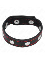 KINK - ANILLO PENE CUERO CON CIERRE A PRESIÓN FORRO ROJO 21 X 1.5 CM DE LA MARCA KINK RING POWER