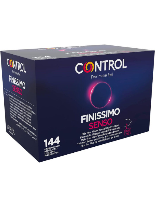 PRESERVATIVOS ADAPTA SENSO LÁTEX FINO 144 UNIDADES DE LA MARCA CONTROL CONDOMS