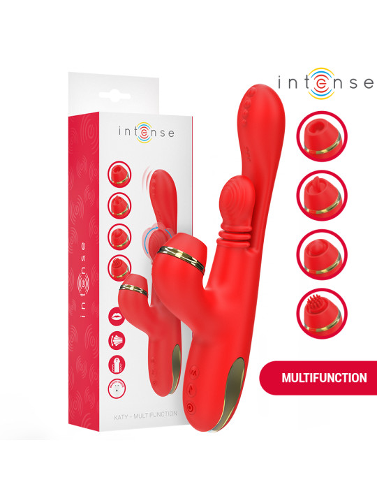 ESTIMULADOR CLÍTORIS KATY 4 CABEZALES INTERCAMBIABLES DE LA MARCA INTENSE FUN