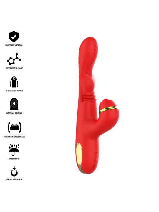 ESTIMULADOR CLÍTORIS KATY 4 CABEZALES INTERCAMBIABLES DE LA MARCA INTENSE FUN