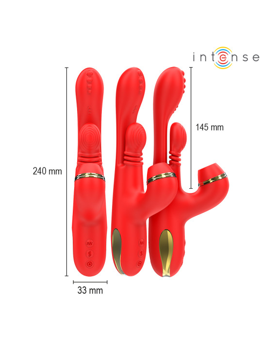 ESTIMULADOR CLÍTORIS KATY 4 CABEZALES INTERCAMBIABLES DE LA MARCA INTENSE FUN