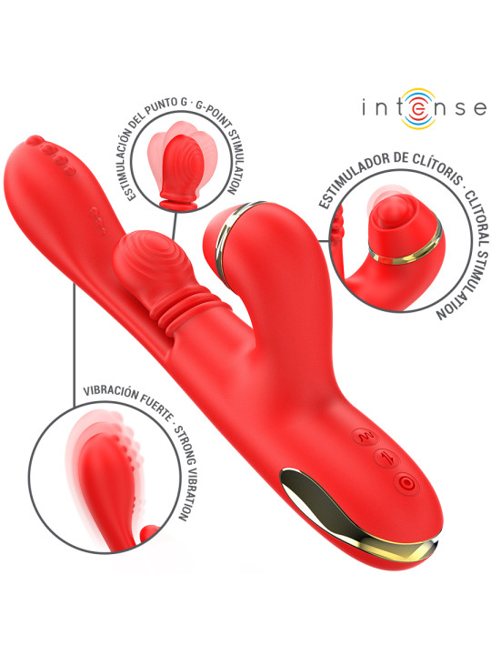 ESTIMULADOR CLÍTORIS KATY 4 CABEZALES INTERCAMBIABLES DE LA MARCA INTENSE FUN